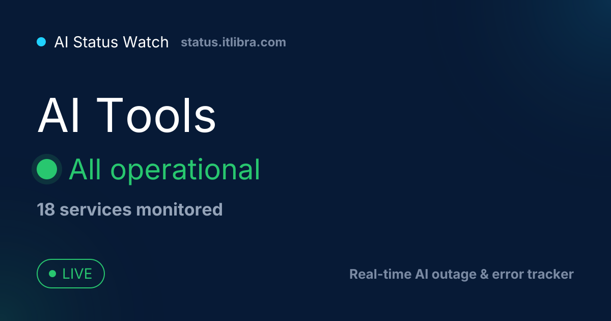 Developers — API, Badges & Embeddable Widget | AI Status Watch
