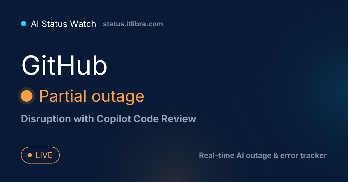 GitHub outage (September 5, 2026 05:39): Disruption with Copilot Code ...